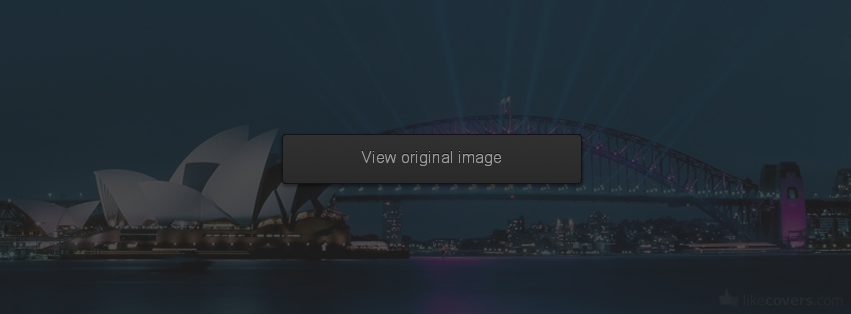 Sydney Australia light show from bridge