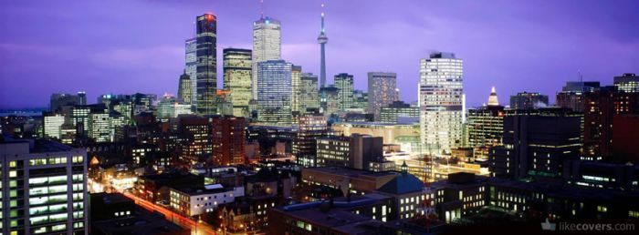 Toronto By Night Facebook Covers