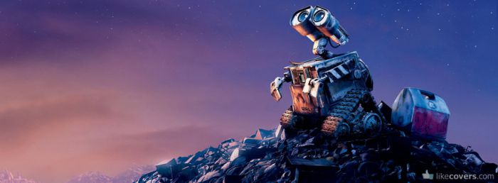 Wall-E looking up into the sky