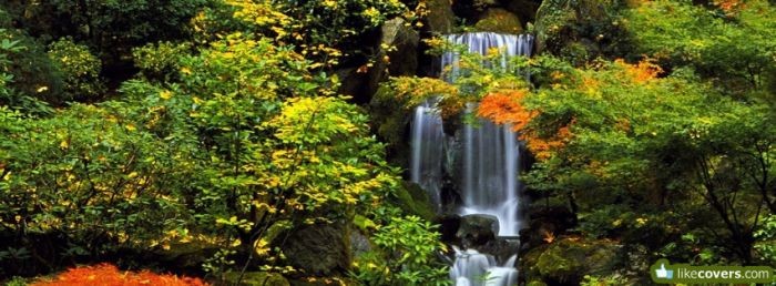 Waterfall In Jungle Facebook Covers