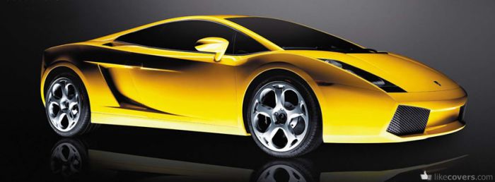 Yellow Lamborghini Facebook Covers