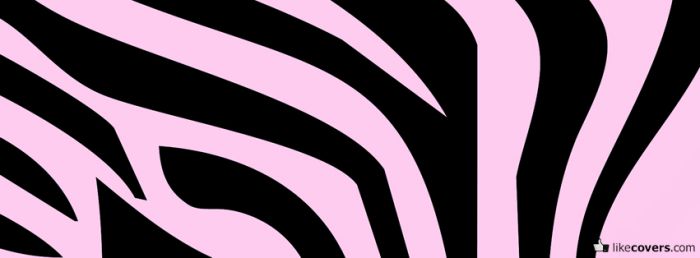 Zebra lines with pink Facebook Covers